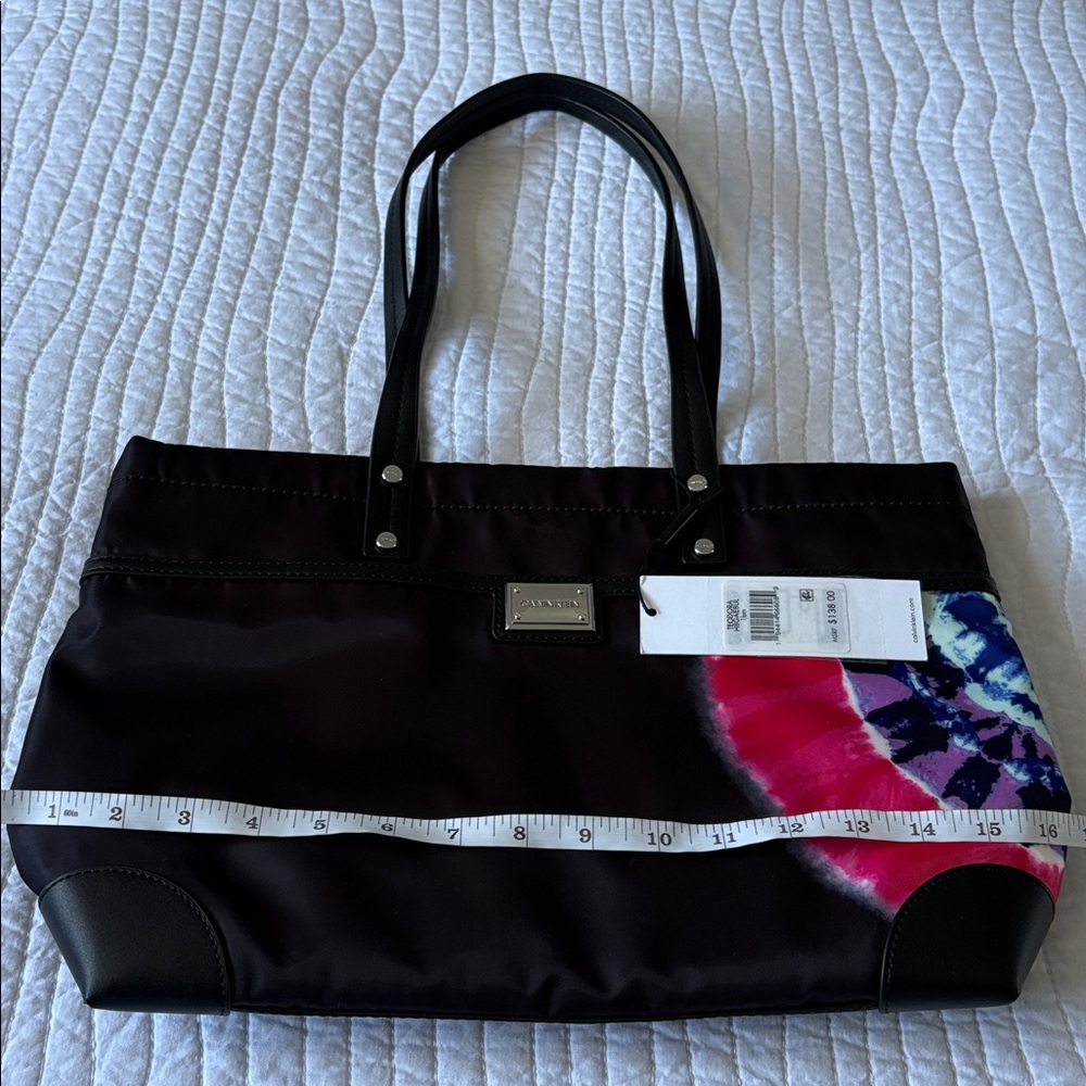 Calvin Klein Black and Tie-Dye Tote - Picture 7 of 9